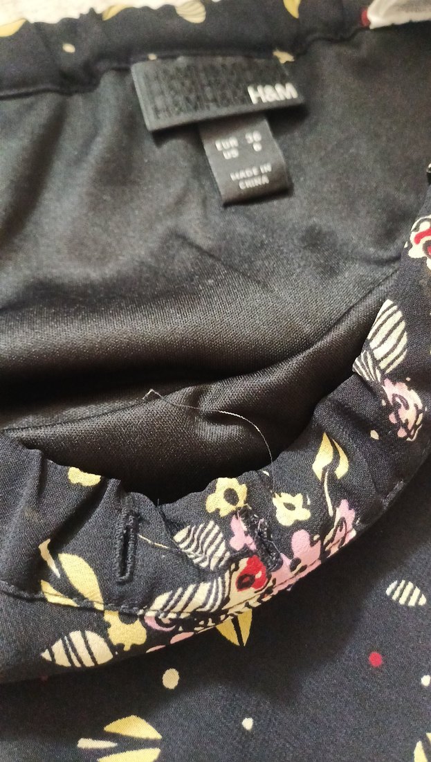 Siyah Çiçekli Bohem Hamile Midi Etek - Görsel 2