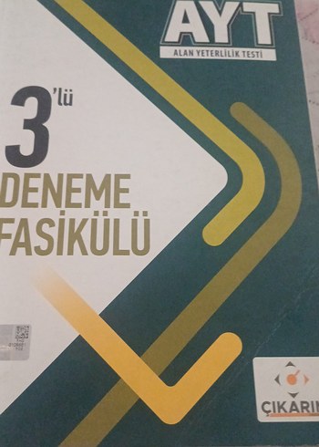 AYT 3'lü Deneme Fasikülü