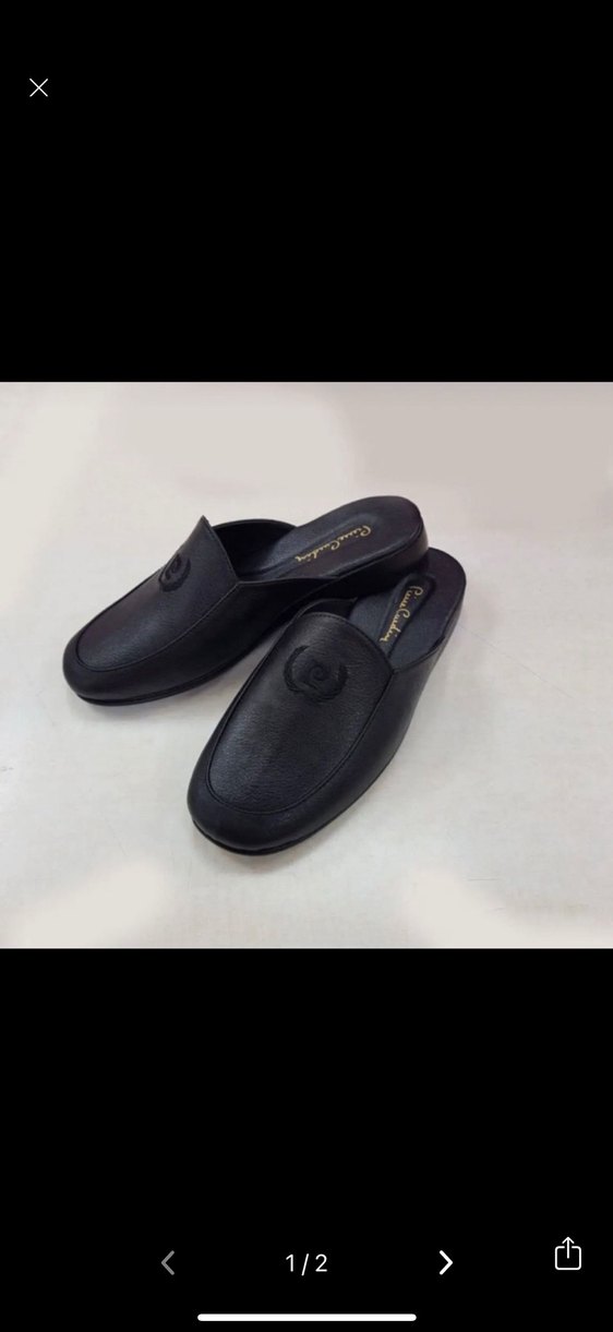 Klasik Siyah Erkek Ev Terliği - Görsel 2