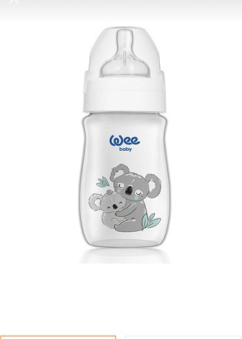 Wee Baby Gri Beyaz Antikolik Biberon - Görsel 2
