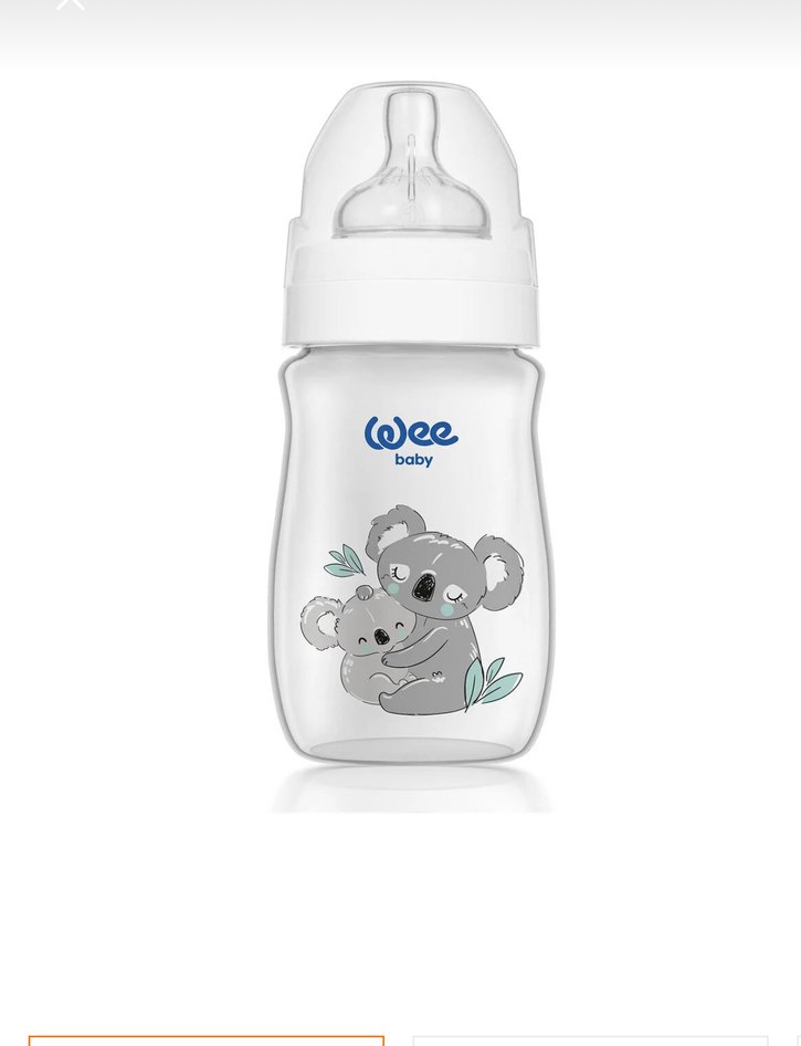 Wee Baby Gri Beyaz Antikolik Biberon - Görsel 2