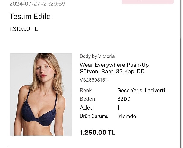 Victoria Secret Sütyen