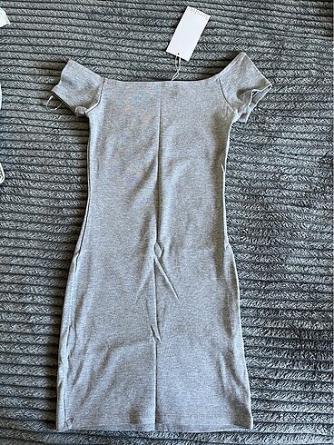 s Beden Bershka Etiketli Mini Fitilli Elbise