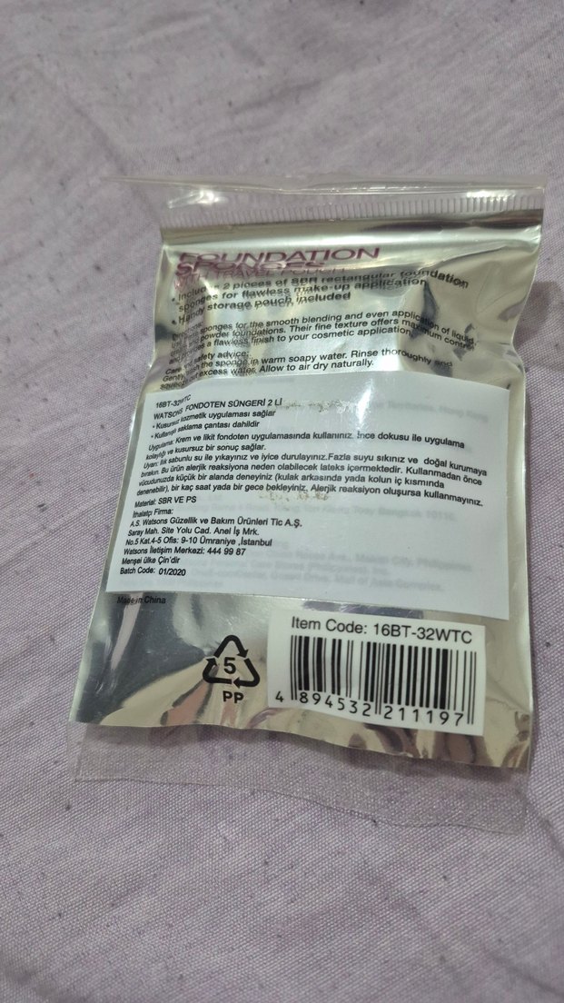 Fondöten Makyaj Süngeri - Görsel 2