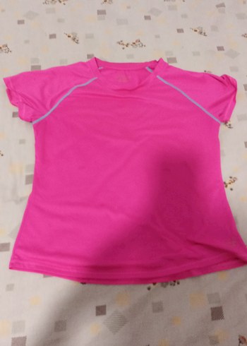 Pembe Kısa Kollu Atletik Tişört