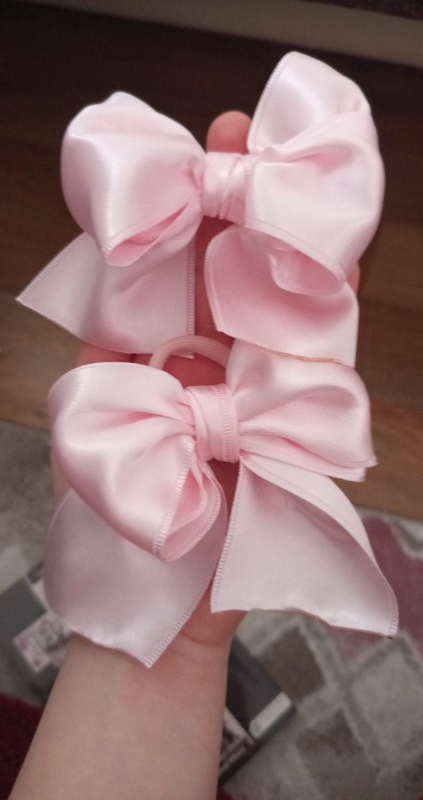 Pembe Fiyonk Detaylı Çocuk/Kadın Saç Tokası - Görsel 3