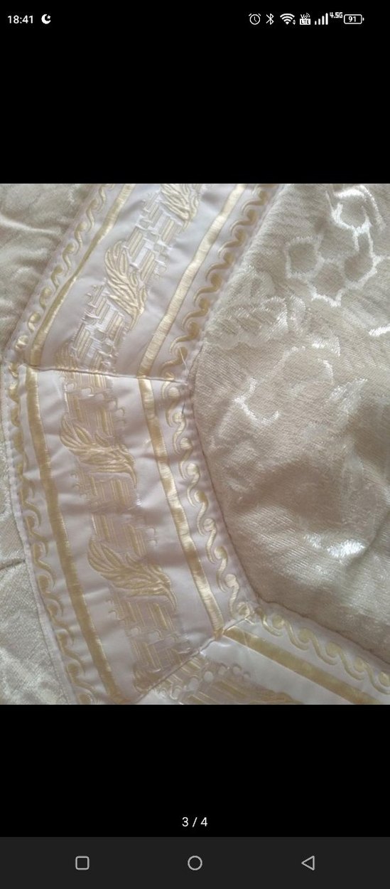 Beyaz Düz Desen Yatak Örtüsü - Görsel 3