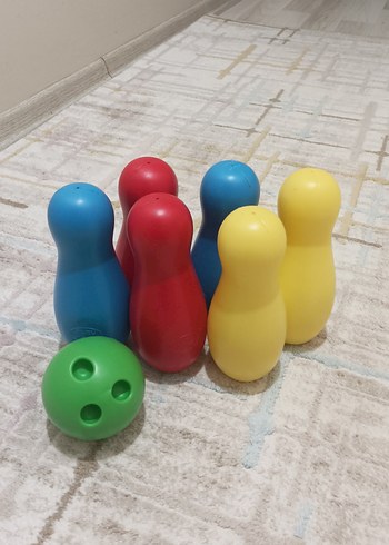 Renkli Plastik Bowling Seti - Görsel 2