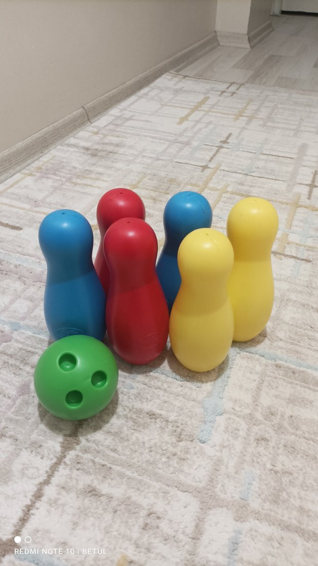 Renkli Plastik Bowling Seti - Görsel 2
