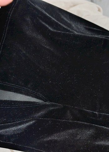 Siyah kare Yakalı Uzun Kollu Mini Elbise - Görsel 5