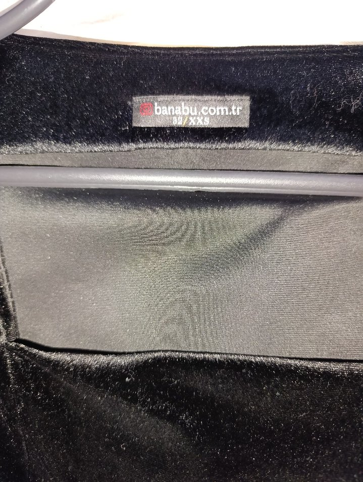 Siyah kare Yakalı Uzun Kollu Mini Elbise - Görsel 3