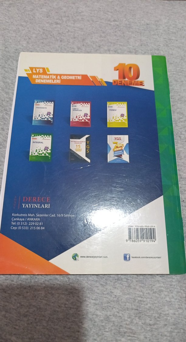 ayt Matematik & Geometri Denemeleri Kitabı - Görsel 2