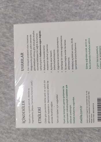 Bej Siyah Çay Kompresi Göz Pedi - Görsel 2