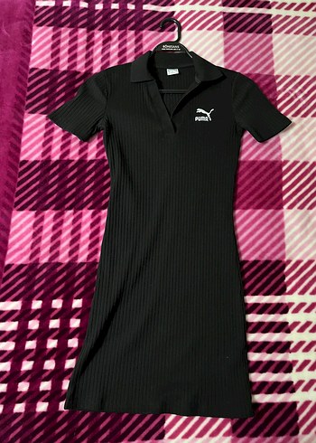 Puma Siyah V Yakali Midi Elbise