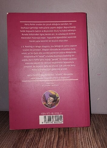 Beden Renk Harry potter ve felsefe taşı J.KRowling