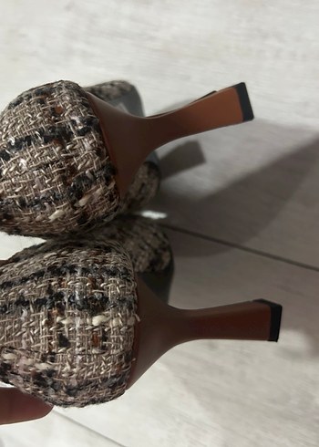 Kahverengi Tokalı Modern Klasik Kadın Babet - Görsel 5