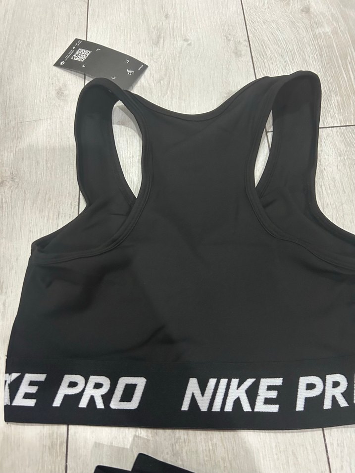 Kız Çocuk Siyah Nike Pro Tayt ve Büstiyer Takımı - Görsel 4