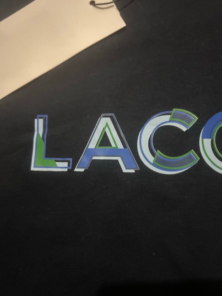 Lacoste m beden Siyah Baskılı Erkek Tişört - Görsel 3