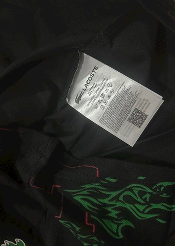Siyah S beden Baskılı Lacoste - Görsel 7