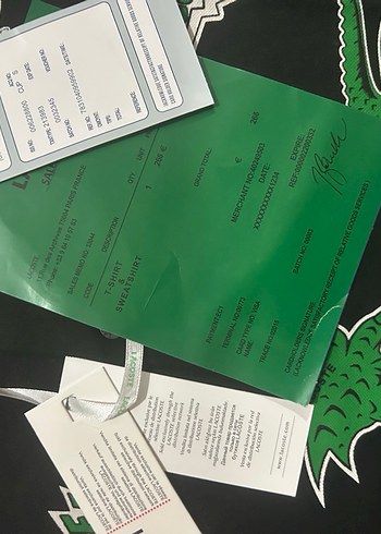 Siyah S beden Baskılı Lacoste - Görsel 8