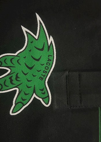 Siyah S beden Baskılı Lacoste - Görsel 4