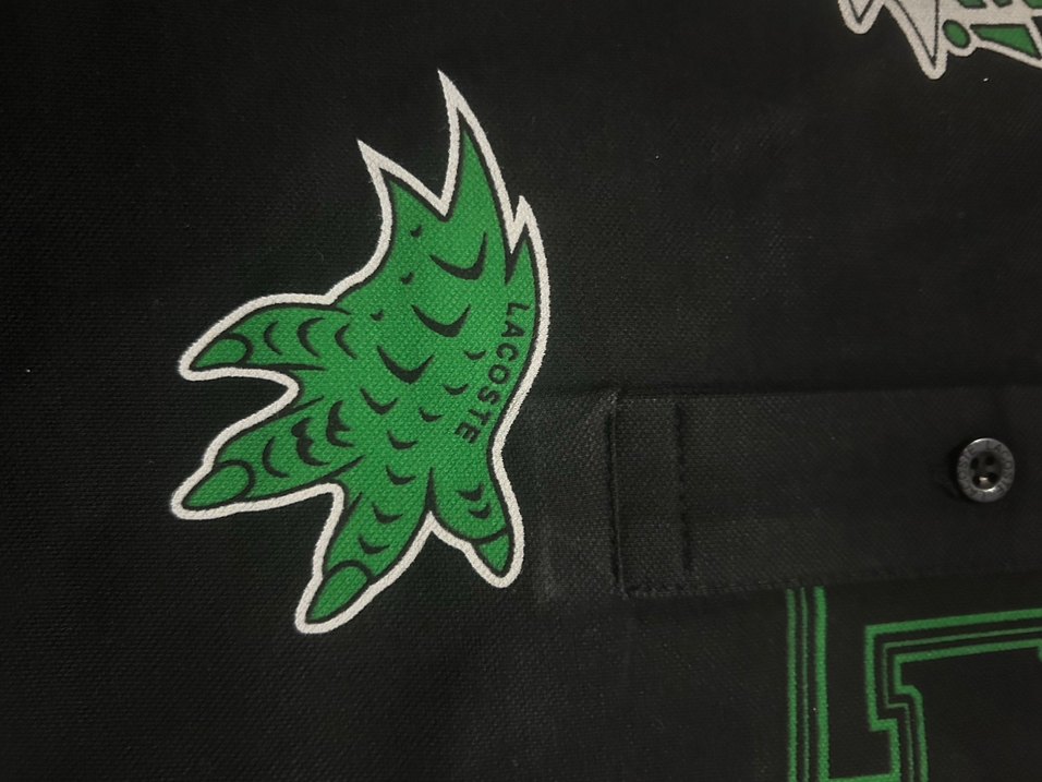 Siyah S beden Baskılı Lacoste - Görsel 4