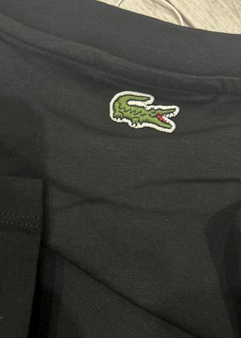 S beden Lacoste Siyah Baskılı Erkek Tişört - Görsel 5
