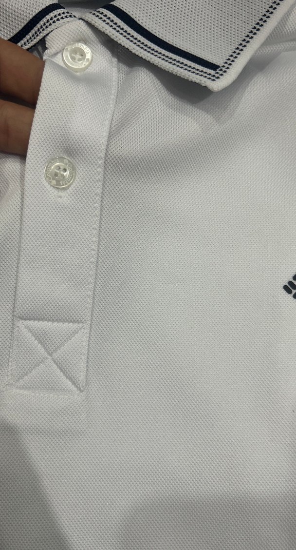 Columbia S beden Beyaz Kısa Kollu Polo Tişört - Görsel 3