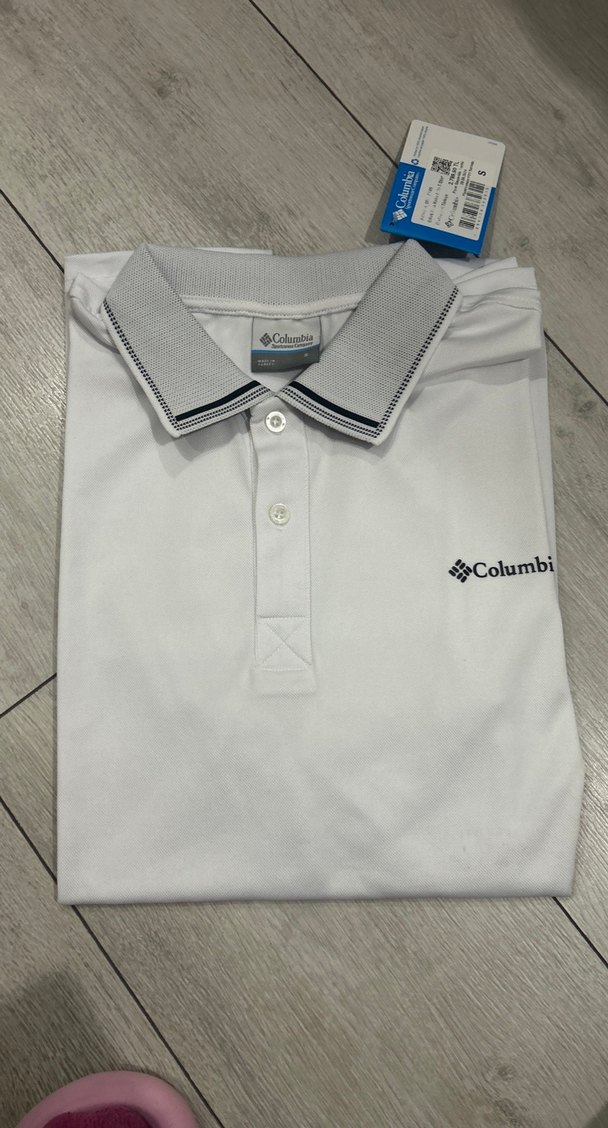 Columbia S beden Beyaz Kısa Kollu Polo Tişört - Görsel 2