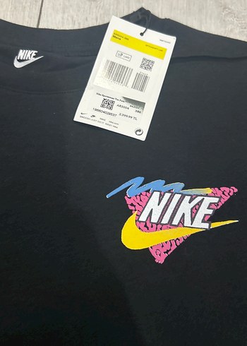 M beden Siyah Nike Baskılı Erkek Tişört - Görsel 2