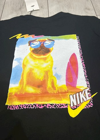 M beden Siyah Nike Baskılı Erkek Tişört - Görsel 3