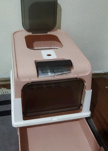 Pembe Çekmeceli Kedi Tuvaleti - Görsel 2