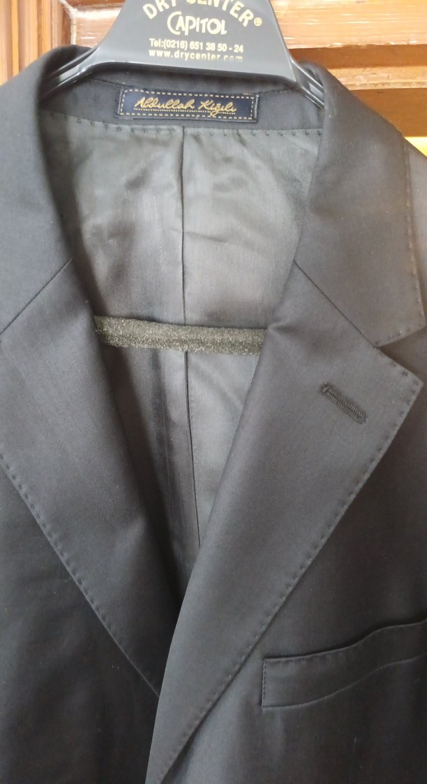 Erkek Siyah Düğmeli Normal Kesim Takım Ceketi - Görsel 2