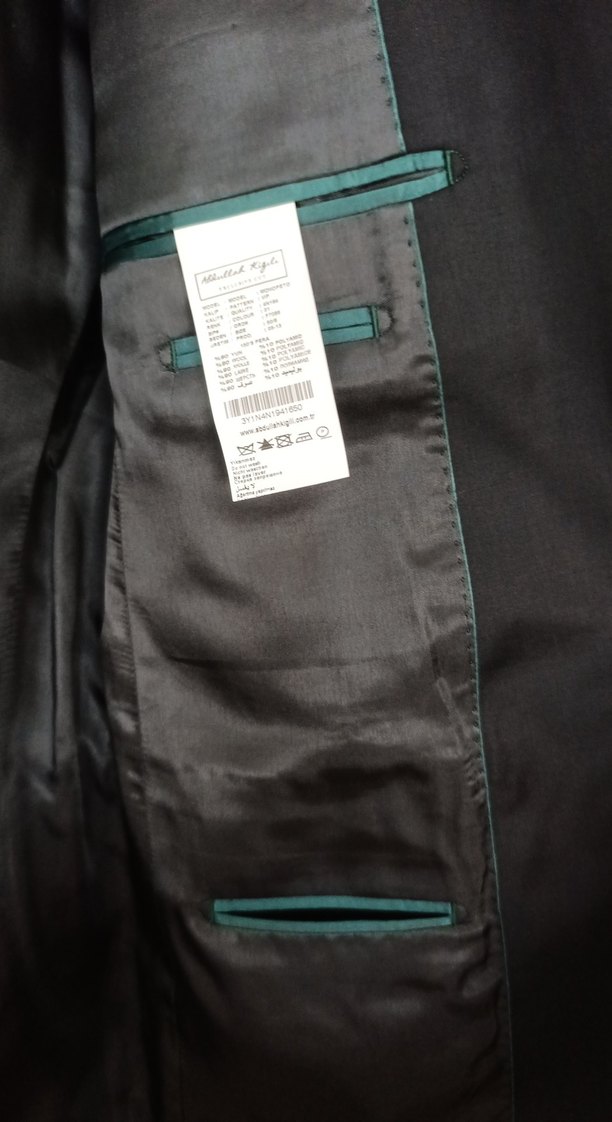 Erkek Siyah Düğmeli Normal Kesim Takım Ceketi - Görsel 3