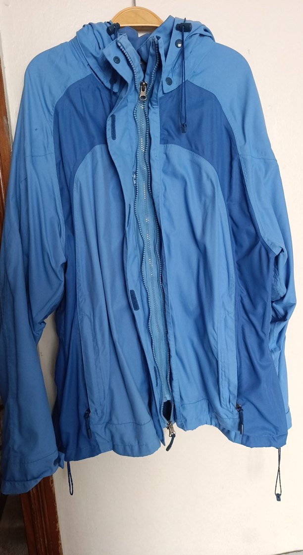 Erkek Mavi Midi Yağmurluk Kapüşonlu - Görsel 2