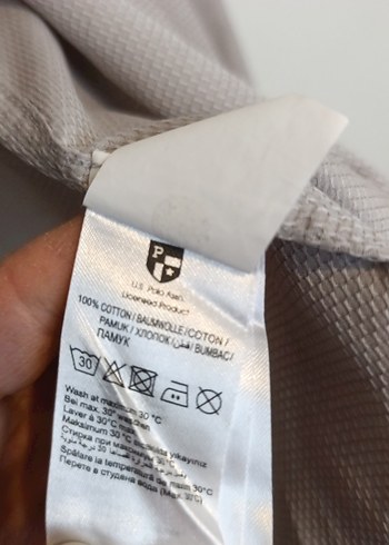 Bej Keten Erkek Gömlek, Uzun Kollu, Düğmeli - Görsel 5