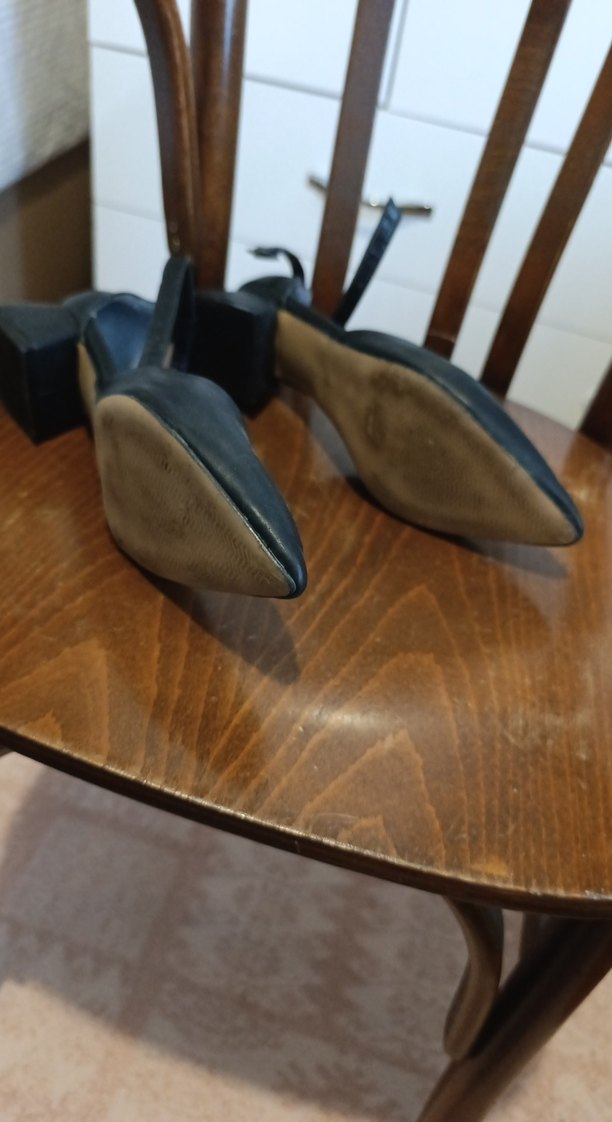 Siyah Tokalı Stiletto Topuklu Kadın Ayakkabı - Görsel 4