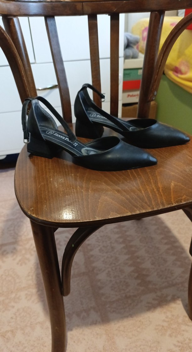 Siyah Tokalı Stiletto Topuklu Kadın Ayakkabı - Görsel 2