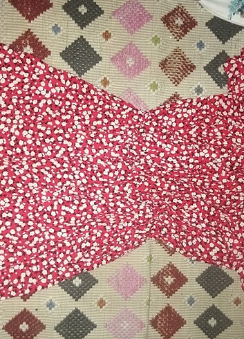 diğer Beden bordo Renk Yazlık elbise 