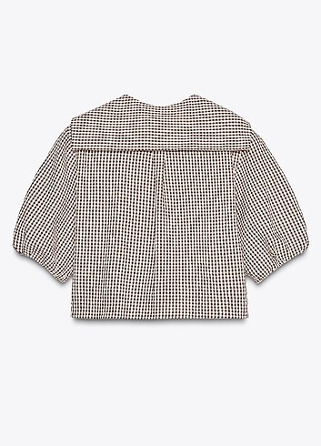 Zara BEBE YAKA PÖTİKARELİ GÖMLEK