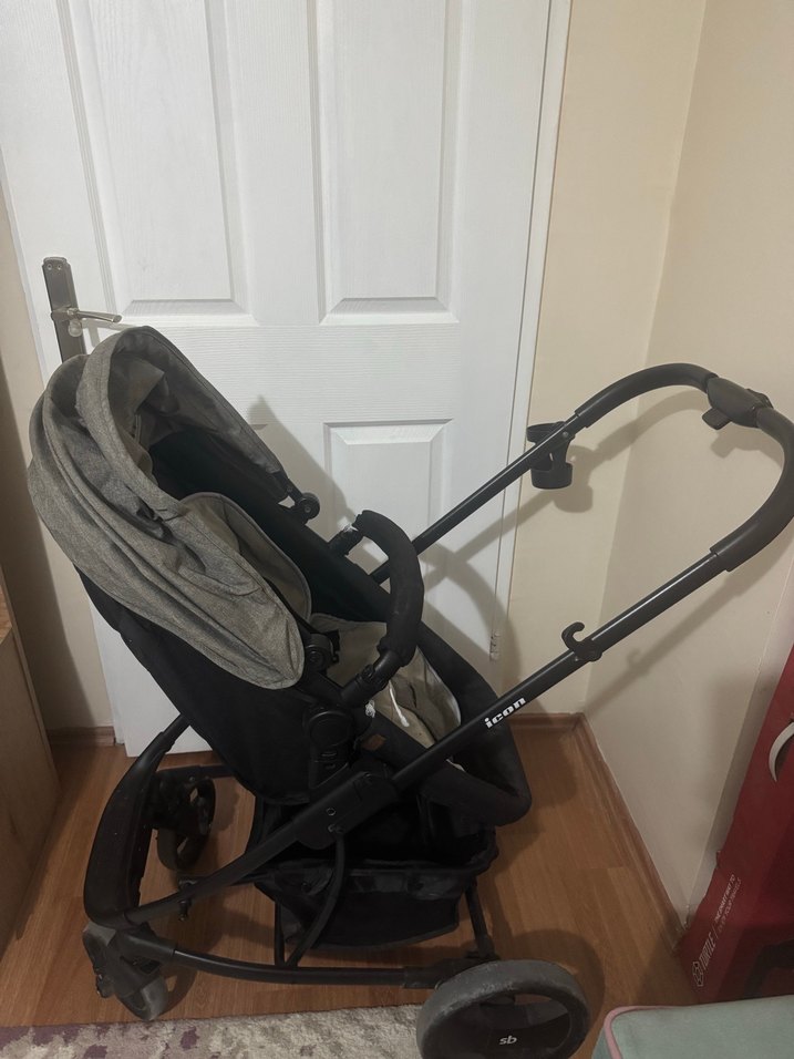 Gri Bebek Arabası - Görsel 3