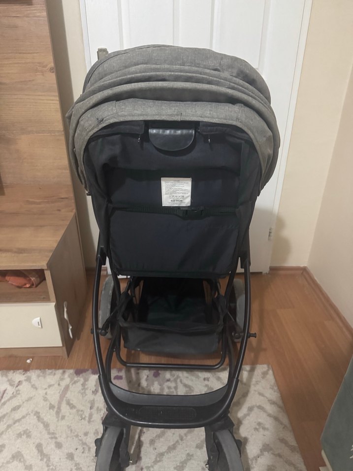 Gri Bebek Arabası - Görsel 4