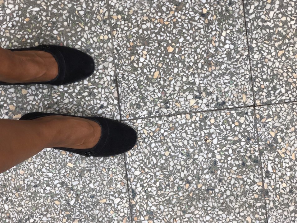 Kadın Siyah Süet Dolgu Topuklu Ayakkabı - Görsel 2