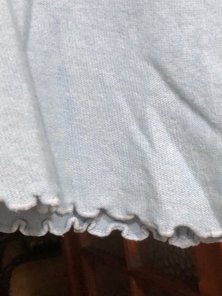 Açık mavi V Yaka Uzun Kollu Lamswoll Kadın Kazak - Görsel 4