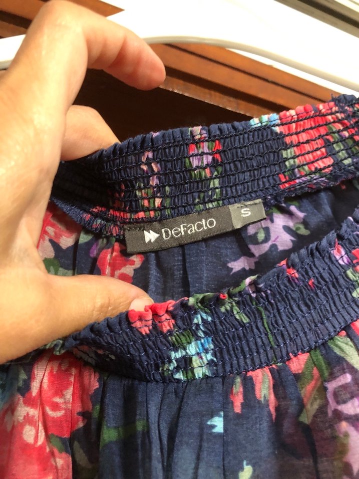 Çiçekli Bohem Kadın Bluz - Görsel 2