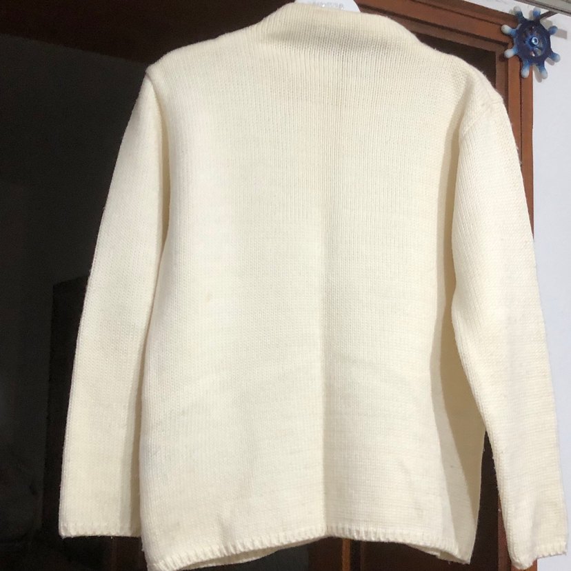 Beyaz Kadın Yün Kazak - Görsel 4