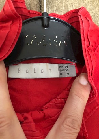 Koton kırmızı gömlek - Görsel 5