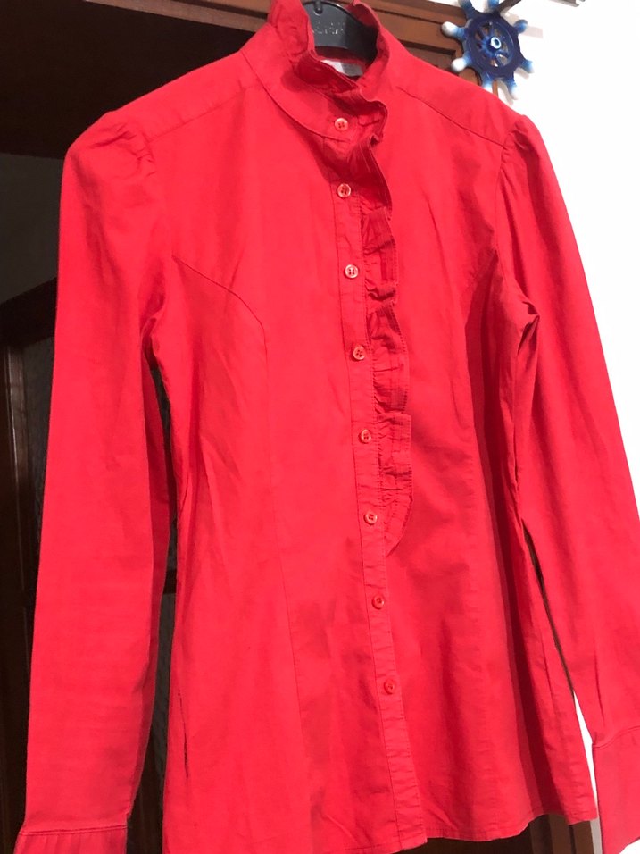 Koton kırmızı gömlek - Görsel 4