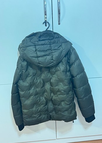 Gri Düğmeli Street Style Erkek Mont - Görsel 2