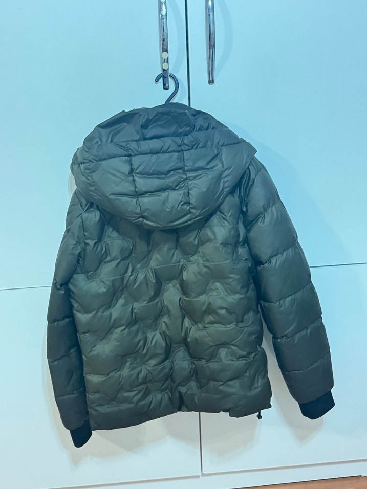 Gri Düğmeli Street Style Erkek Mont - Görsel 2